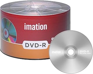 Imation 50 Pack DVD-R 16X 4.7GB/120Min Logo Top Blank Media Recordable Movie Data Disc